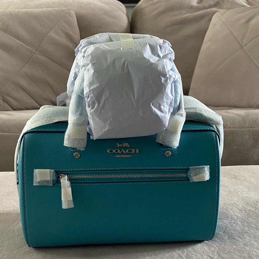 aqua coach purse hand bag brand new with tags